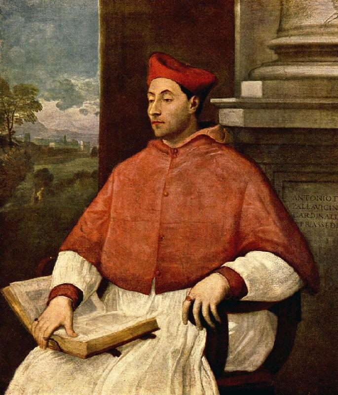 Sebastiano del Piombo Portrait of Antonio Cardinal Pallavicini china oil painting image